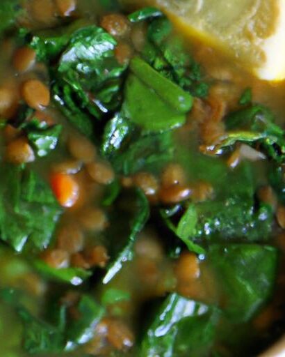 Hearty Lentil and Spinach Soup: A Nutritious Delight