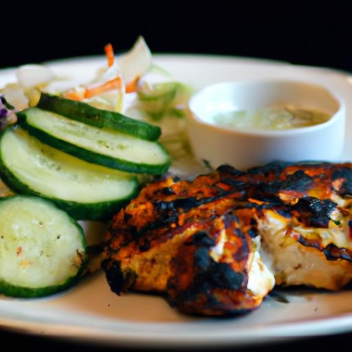 Savor ‌the Spice: Tandoori Chicken Paired with Cool Cucumber Raita