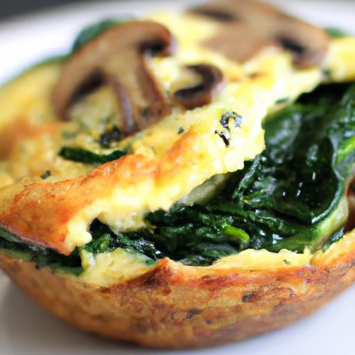 Healthy & Hearty: Spinach and Mushroom Egg Muffin Recipe