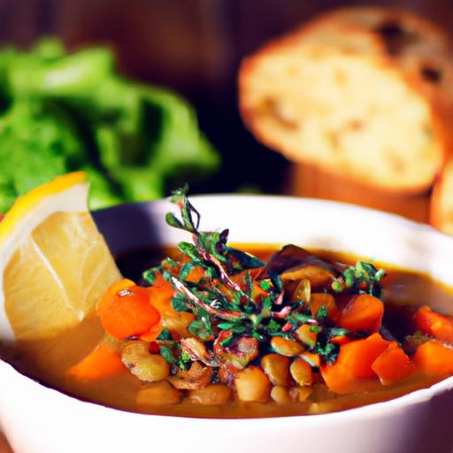 Hearty Mediterranean Lentil & Herb Soup: A Flavorful Delight