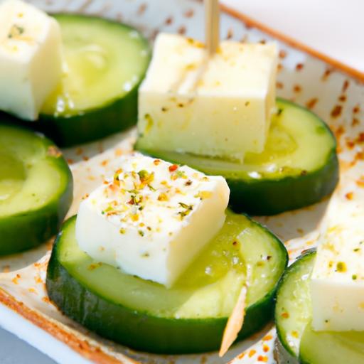 Refreshing Greek Tzatziki cucumber Bites: A Healthy delight