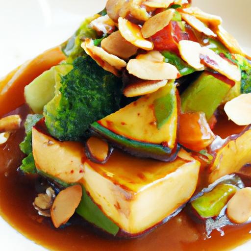 Savory Baked Tofu with Creamy Peanut Sauce Delight