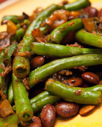 Ethiopian Fasolia: A Vibrant Green Bean Stir Fry Delight