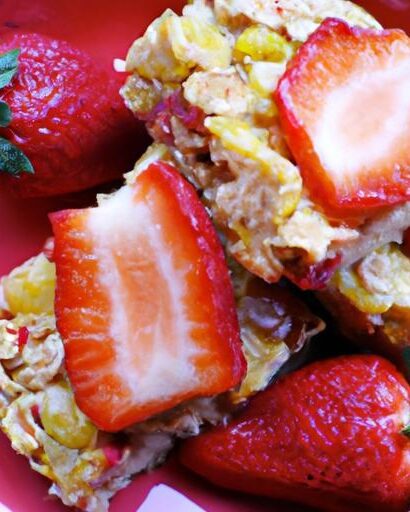 Deliciously Wholesome Strawberry Banana Oatmeal Bars Recipe