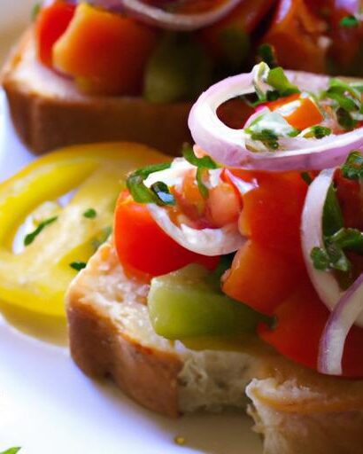 Burst of Freshness: Crafting Perfect Tomato & Basil Bruschetta