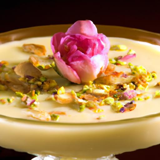 Persian Rose & Pistachio Pudding: A Fragrant Delight Unveiled