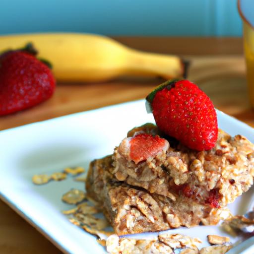Deliciously Wholesome Strawberry Banana Oatmeal bars Recipe