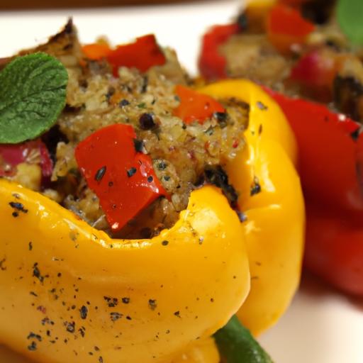 Flavor-Packed‍ stuffed Bell Peppers with Quinoa &​ Feta