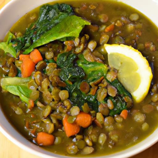 Hearty Vegan Spinach & Lentil Soup: ⁣A Nutritious Delight