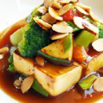 Savory Baked Tofu with Creamy Peanut Sauce Delight