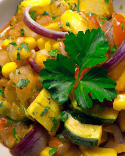 Simmering Sunshine: One-Pot Mediterranean Vegetable Stew