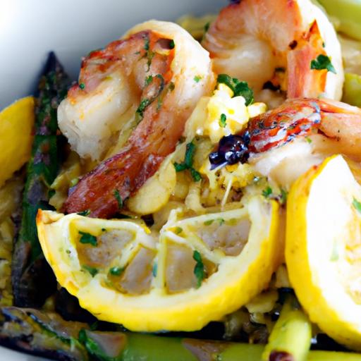 zesty One-Pot Garlic Lemon Shrimp & Asparagus Delight