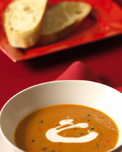 Hearty Roasted Red Pepper & Lentil Soup: A Flavorful Delight