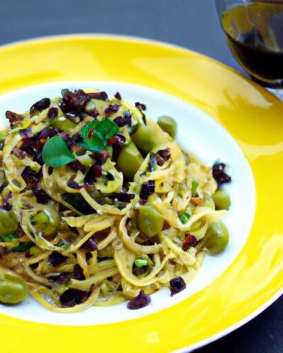 Twist on Tradition: Spaghetti with Savory Olive Tapenade