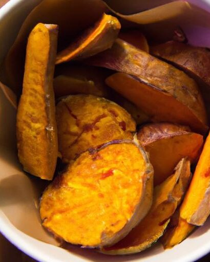 Crispy Air Fryer Miso Butter Sweet Potatoes Recipe