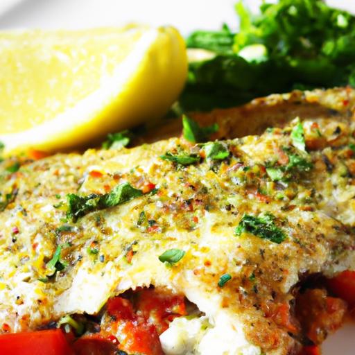 Savor Baked​ Lebanese‍ Fish ⁣Drizzled with Creamy Tahini Sauce
