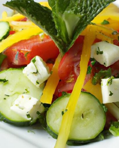 Fresh Bites: The Ultimate Tomato & Cucumber Mediterranean Salad