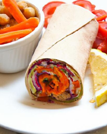 Deliciously Fresh: How to Make the Perfect Hummus Veggie Wrap