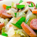 Savory Slow Cooker Cabbage & Sausage Stir Fry Delight