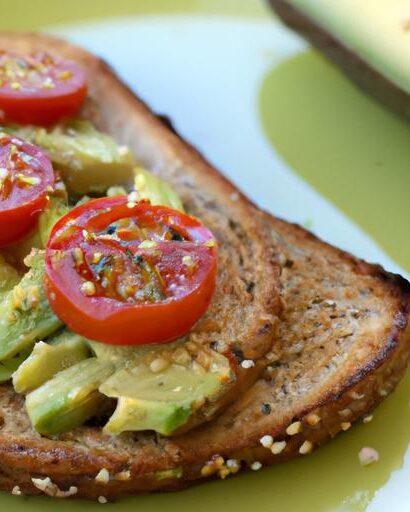 Wholesome Avocado & Tomato Toast on Nutty Whole Wheat