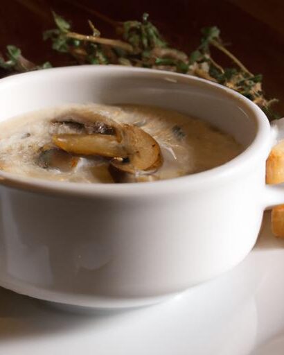 Velvety Slow Cooker Creamy Garlic Mushroom Soup Recipe