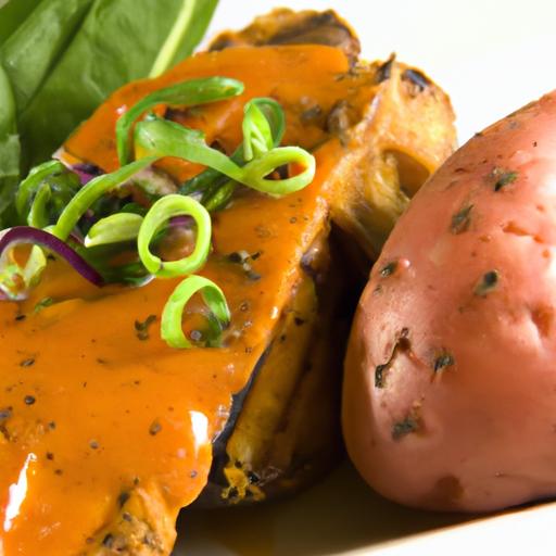 Savor BBQ Chicken Breast Paired with Sweet Potato Delight