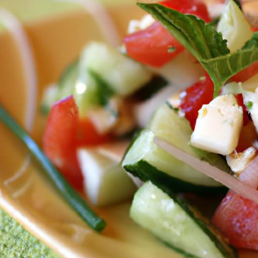 Fresh Bites: The Ultimate Tomato & Cucumber Mediterranean Salad
