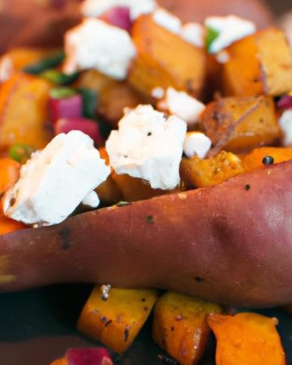 Savory Roasted Sweet Potatoes with Crumbled Feta Magic