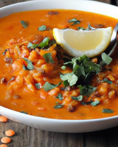 Hearty Mediterranean Red Lentil Soup: Flavor and Tradition Combined