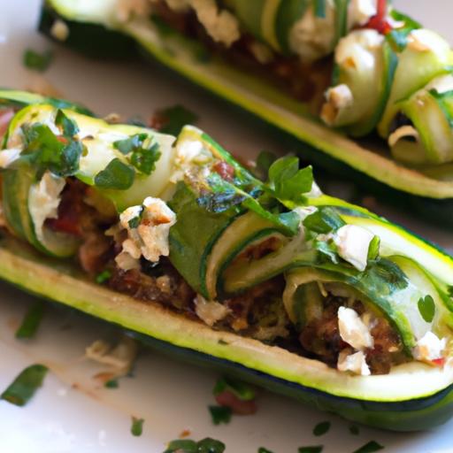Mediterranean Stuffed Zucchini ⁤Boats: A Flavorful Feast