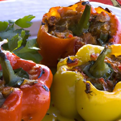 Mediterranean Magic: Slow Cooker Stuffed Peppers Recipe
