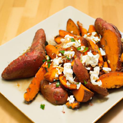 Savory Roasted Sweet ‍Potatoes with ⁢Crumbled Feta‌ Magic