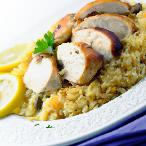 One-Pot Greek lemon Rice & Chicken: Zesty, Simple, Savory