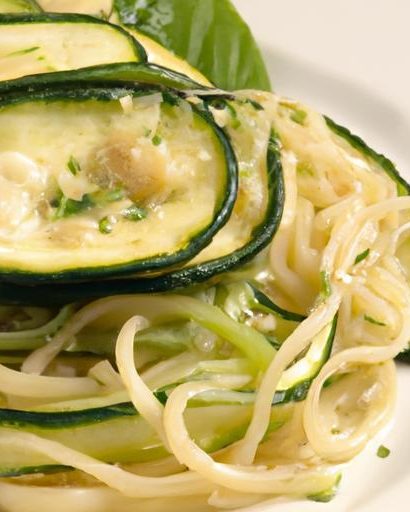 Twirl into Flavor: Garlic Parmesan Zucchini Noodle Delight