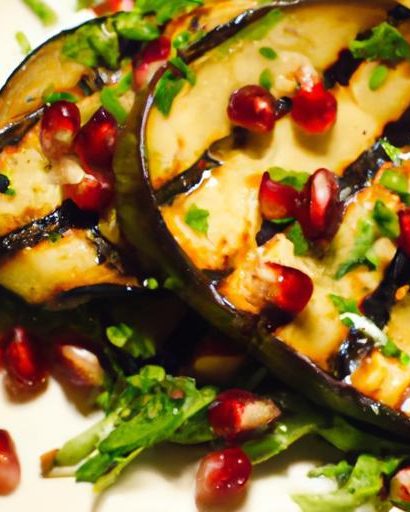 Savor Grilled Eggplant Drizzled with Tangy Pomegranate Molasses